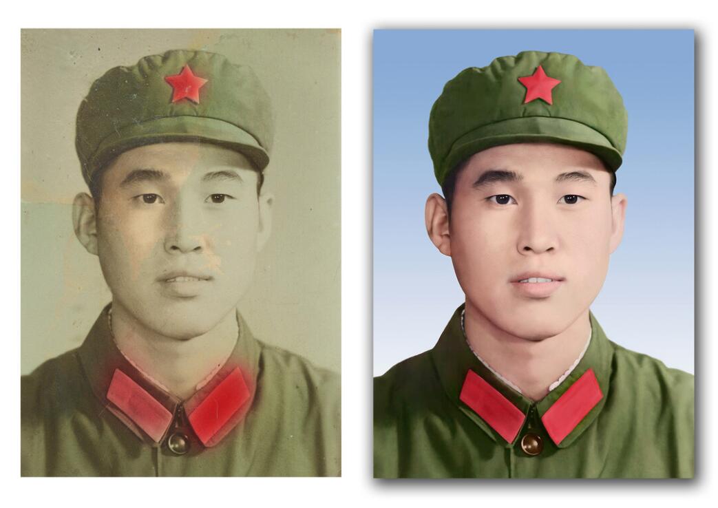 献县破损照片修复-18